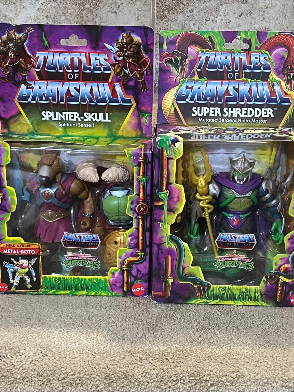 Masters of the Universe Turtles of Grayskull Deluxe Shredder & Splinter Skull